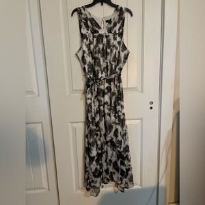 Simply Vera by Vera Wang Halter Midi Dress Floral Size L